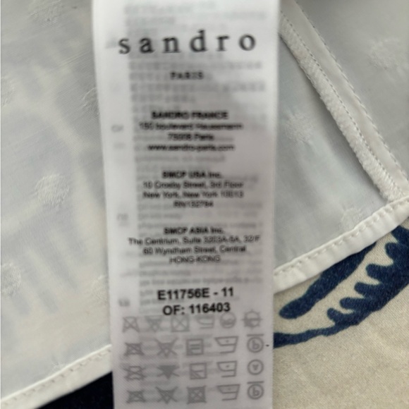 Sandro blouse fine lace - Picture 9 of 11